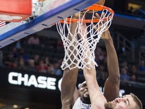 Jonas Valanciunas had an odd game against Orlando. AP