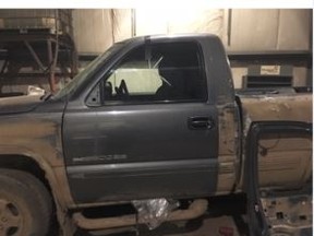 A provided photo from RCMP of getaway truck.