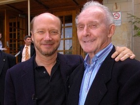 Oscar winner Paul Haggis and his father, Ted Haggis of London.