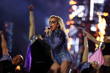 Lady Gaga performs during the Pepsi Zero Sugar Super Bowl LI Halftime Show at NRG Stadium on February 5, 2017 in Houston, Texas.  (Photo by Tom Pennington/Getty Images)