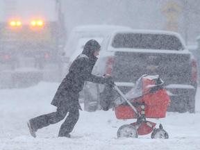 An overnight snow storm caused school bus cancellations and slippery roads in Ottawa on Tuesday. TONY CALDWELL / POSTMEDIA
