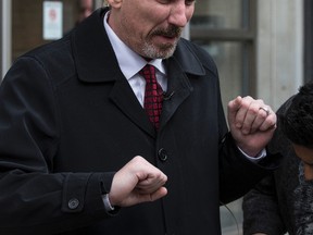 Bob Kinnear reacts to being ousted as head of the TTC workers' union in Toronto on, Friday February 3, 2017. (Craig Robertson/Toronto Sun)