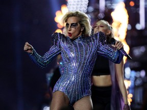 Lady Gaga performs during the Pepsi Zero Sugar Super Bowl 51 Halftime Show at NRG Stadium on February 5, 2017 in Houston, Texas.  (Photo by Tom Pennington/Getty Images)