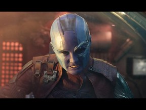 Karen Gillan returns as villainous alien-cyborg Nebula in Guardians of the Galaxy Vol. 2. (Marvel Studios)