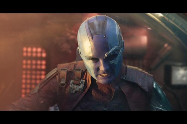 Karen Gillan returns as villainous alien-cyborg Nebula in Guardians of the Galaxy Vol. 2. (Marvel Studios)