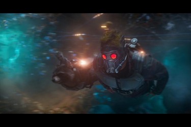 Star-Lord (Peter Quill) in a scene from Marvel's Guardians of the Galaxy Vol. 2. (Marvel Studios)