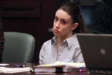 Casey Anthony listens to testimony during her murder trial at the Orange County Courthouse on June 30, 2011 in Orlando, Fla. (Red Huber-Pool/Getty Images)