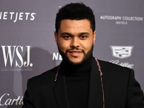 The Weeknd is pictured at the WSJ Magazine 2016 Innovator Awards at Museum of Modern Art in New York City on Nov. 2, 2016. (Ivan Nikolov/WENN.COM)
