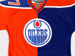 Oilers jersey: orange or blue?
