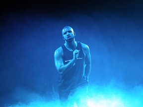 Canadian rapper Drake performing at the O2 Arena in London. (WENN)