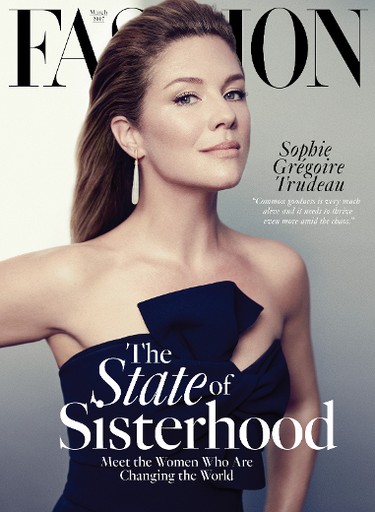 Sophie Grégoire Trudeau, poses for FASHION Magazine in exclusive interview and feature. (FASHION Magazine Photo)