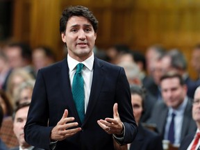 Prime Minister Justin Trudeau answers a question during Question Period in the House of Commons in Ottawa, Tuesday, February 7, 2017. THE CANADIAN PRESS/Fred Chartrand