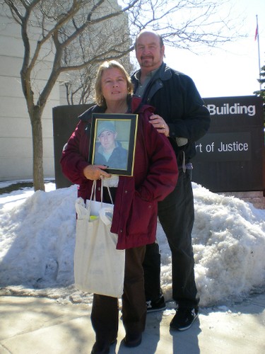 Ted Coward and his son Jesse Coward's mother, Leena, want their son's killer to remain behind bars.