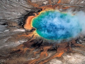 The Grand Prismatic hot spring in Yellowstone National Park, Wyoming, is seen in an undated handout photo. (THE CANADIAN PRESS/AP-HO, Robert B. Smith)