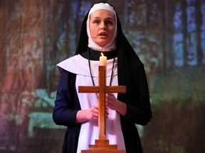 Tim Miller/The Intelligencer
Ava Guse plays the Mother Abbess in a production of the Sound of Music during a dress rehearsal at Albert College on Wednesday February 8, 2017 in Belleville, Ont. The public production dates are this Thursday, Friday and Saturday at 7 p.m.