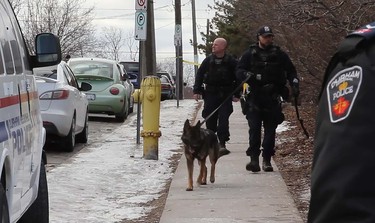 Police in Durham Region confirmed a man, who was found suffering from gunshot wounds in an apartment hallway on Quebec Street, near Gibb Street, died on Wednesday night. (Pascal Marchand/Photo)