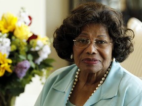 In this April 27, 2011 file photo, Katherine Jackson poses for a portrait at home in Calabasas, Calif.