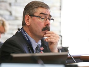 Tim Miller/The Intelligencer
Hastings-Quinte Social Services director Steve Gatward speaks during a committee meeting in Belleville. Gatward told the committee it makes more sense to build new affordable housing units than to invest $1 million in renovations of existing facilities.