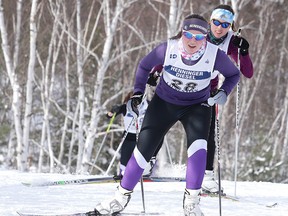 Skiers take part in the high school Nordic city championships at the Laurentian Ski Trails in Sudbury, Ont. on Thursday February 9, 2017. NOSSA Nordic skiing takes place Tuesday February 14 at the Naughton Trails.Gino Donato/Sudbury Star/Postmedia Network