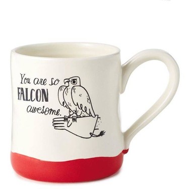 - Forget the stuffed toy - how about a mug? Hallmark offers one with quite the tongue-in-cheek message: You are so Falcon awesome; $12.95.  Hallmark.com