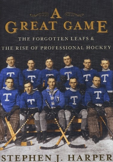 Stephen Harper’s book “A Great Game, the Forgotten Leafs & the Rise of Professional Hockey” (Simon and Schuster) is a must read for any fan of our “boys in blue and white” (or “white and blue”). While today’s Leafs team is in its 90th season, the city’s various hockey teams are much older. Harper’s book is chock full of their stories.