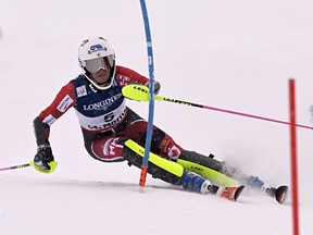 Marie-Michele Gagnon of Canada competes during the FIS Alpine Ski World Championships Women’s Alpine Combined on February 10, 2017 in St. Moritz, Switzerland (Alain Grosclaude/Agence Zoom/Getty Images)