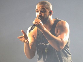 Drake performs at the O2 Arena in London on Feb. 2, 2017 (Ian Bines/WENN)