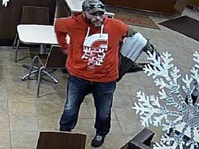 Gananoque Police would like to speak to the man pictured. They believe he may have information vital to an investigation. Photo supplied by Gananoque Police Service