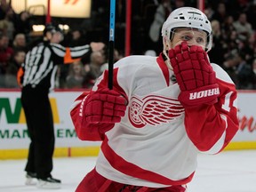 Detroit Red Wings forward Gustav Nyquist during a game in Ottawa in 2014. (Tony Caldwell/Ottawa Sun)