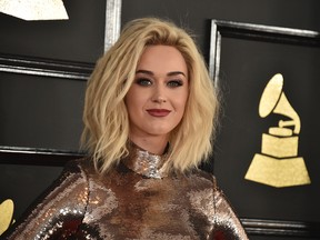 Katy Perry arrives at the 59th annual Grammy Awards at the Staples Center on Sunday, Feb. 12, 2017, in Los Angeles. (Photo by Jordan Strauss/Invision/AP)