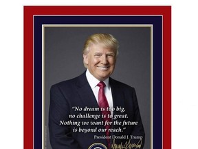 A screenshot of a President Donald Trump poster that was for sale on the Library of Congress store over the weekend. (Library of Congress)