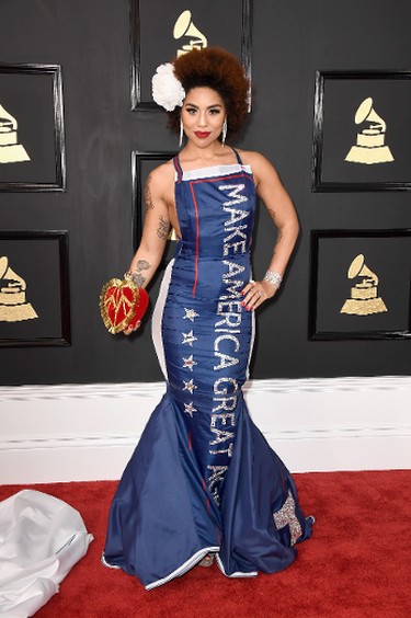 Singer Joy Villa attends The 59th Grammy Awards at Staples Center on Feb. 12, 2017 in Los Angeles. (Frazer Harrison/Getty Images)