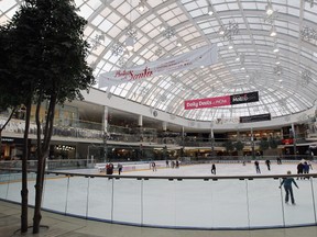 A general view of the skating rink inside the West Edmonton Mall photographed on November 30, 2011 in Edmonton, Alberta, Canada. (Photo by Bruce Bennett/Getty Images)