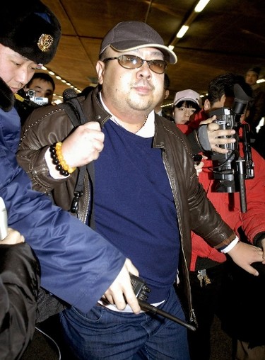 (FILES) This file photo taken on February 11, 2007 shows a man believed to be North Korean leader Kim Jong-Il's eldest son, Kim Jong-Nam walking among journalists upon his arrival at the Beijing airport. Kim Jong-Nam, the half-brother of North Korean leader Kim Jong-Un has been assassinated in Malaysia, South Korea's Yonhap news agency said on February 14, 2017. / AFP PHOTO / JAPAN POOL VIA JIJI PRESS / STRSTR/AFP/Getty Images