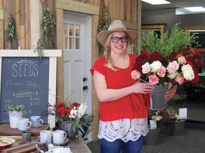 Owner and manager of Seeds, Jacalyn Anderson, was kept busy this Valentine's Day. She said that not everyone is looking for the traditional bouquet anymore. The province recommends that if flowers aren't your idea of romantic, perhaps consider becoming an organ donor. | Andrew Glen McCutcheon Photo/Pincher Creek Echo