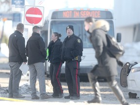Police are investigating the stabbing death of a Winnipeg bus driver, the attack took place on campus, at the University of Manitoba.   Tuesday, February 14, 2017.   Sun/Postmedia Network