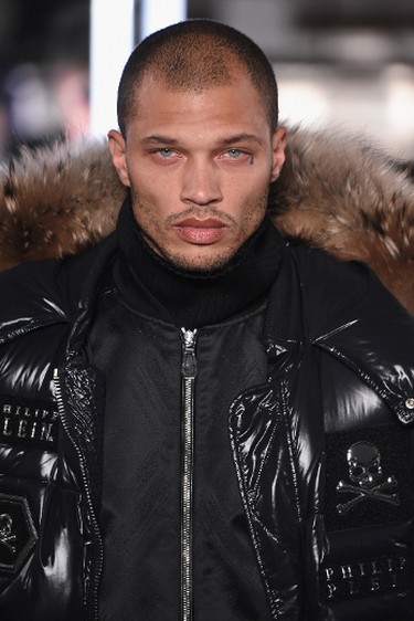 NEW YORK, NY - FEBRUARY 13:  Model Jeremy Meeks the runway for the Philipp Plein collection during New York Fashion Week: The Shows at New York Public Library on February 13, 2017 in New York City.  (Photo by Albert Urso/Getty Images for New York Fashion Week: The Shows)