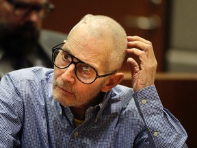 In this Dec. 21, 2016 file photo, real estate heir Robert Durst sits in a courtroom during a hearing in Los Angeles. One of the witnesses expected to testify against Durst is terrified he will be murdered. (AP/PHOTO)