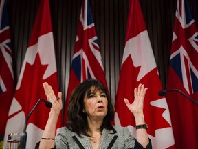Ontario auditor general Bonnie Lysyk at Queen's Park in Toronto on November 30, 2016. (THE CANADIAN PRESS/Christopher Katsarov)