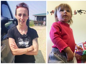 Rebecca Mikalosh is believed to have left Manitoba with her 18-month-old daughter Seaira Hunter.