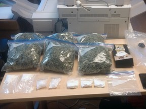 More than $25,000 in drugs seized by police in Kingston, Ont. on Wednesday February 15, 2017. Photo supplied by Kingston Police