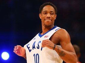 DeMar DeRozan says he won’t over do it this weekend in New Orleans and plans on spending a lot of time with their families. (Dave Abel/Toronto Sun)