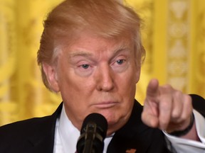 U.S. President Donald Trump speaks during a news conference on Thursday, Feb. 16, 2017, at the White House in Washington, DC. (GETTY IMAGES/PHOTO)