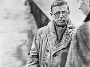 French philosopher Jean-Paul Sartre, in a 1946 photo.