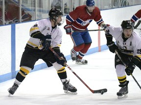 Tillsonburg Thunder's Jason Skinner had five assists in Saturday's 8-2 Game 4 win. (CHRIS ABBOTT/TILLSONBURG NEWS)