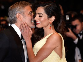 George and Amal Clooney. (Clemens Bilan/Getty Images)