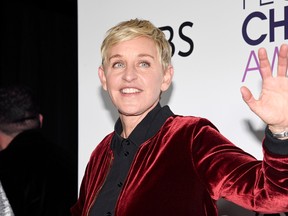 Ellen Degeneres, winner of mulitple awards, poses in the press room during the People's Choice Awards 2017 at Microsoft Theater on January 18, 2017 in Los Angeles, California. (Photo by Kevork Djansezian/Getty Images)