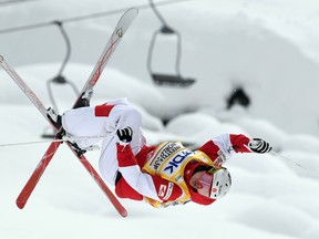 Mikael Kingsbury of Canada competes in the men’s moguls at Tazawako Ski Resort on February 18, 2017 in Senboku, Japan. (Atsushi Tomura/Getty Images for TDK)