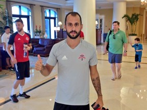 Newest member of Toronto FC Victor Vazquez in Orlando on Monday, Feb. 20, 2017. (Kurtis Larson/Toronto Sun)