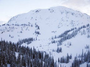 Boulder Mountain's Turbo Bowl in Revelstoke, B.C. is shown in this RCMP file photo.